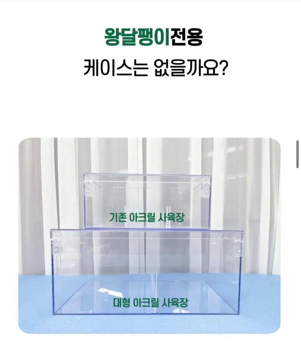 달팽이 아크릴 케이지 특대형